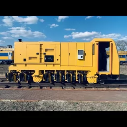 Middle Size rail grinding vehicle for railway turnout and line